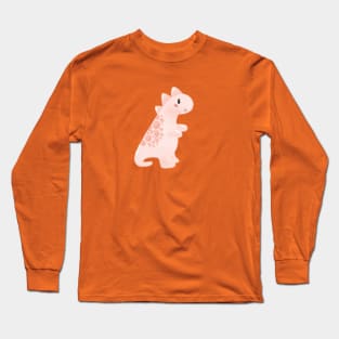 Orange dinosaur Long Sleeve T-Shirt